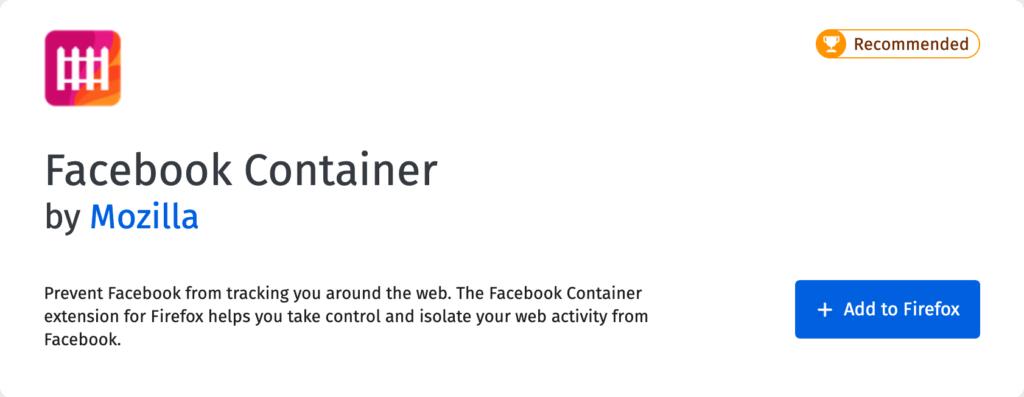 Facebook Container