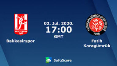02.07.2020 Balıkesirspor Karagümrük canlı izle