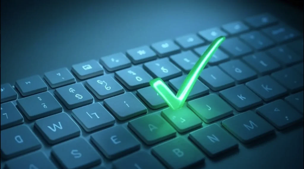 klavyede tik işareti