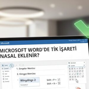 Muhammet Uysal: Microsoft Word'de Tik İşareti Nasıl Eklenir?